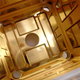 Interior de la cámara de electrodos de la LISA Pathfinder. Foto: ESA